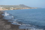 A not very crowded beach with great fish taverns - Monolithos beach Santorini