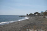 One of the largest beaches in Santorini, Perissa beach