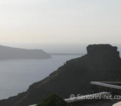 Skaros rock in Imerovigli Santorini, the highest point of the island