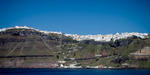 Fira and Gialos Port Fira city, Firostefani and Gialos port as seen from the ferry to Santorini.