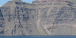 Panoramic view of Imerovigli as seen from the boat to Athinios port